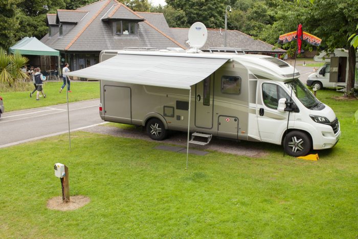 Campervan at Cardiff Caravan Park