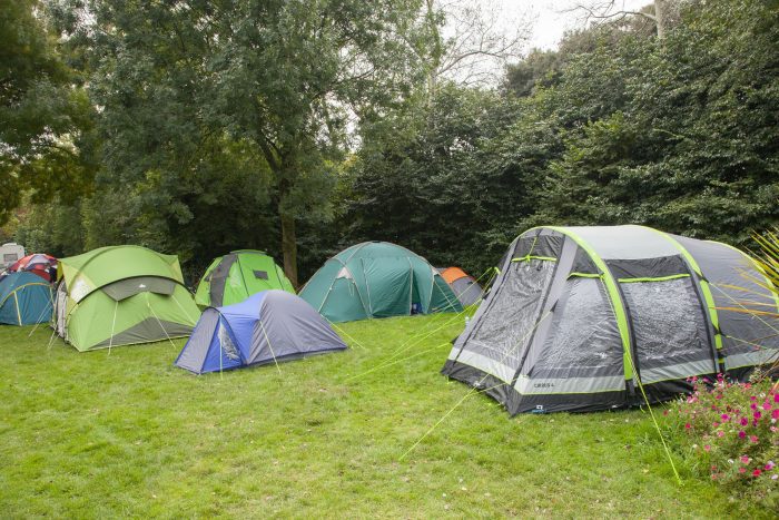 Tents at Cardiff Caravan and Camping Park